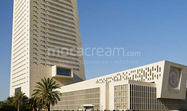 Central Bank of Kuwait - Moca Cream limestone