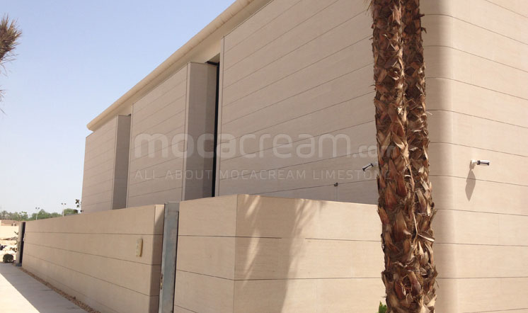 Moca Cream limestone cladding Kuwait