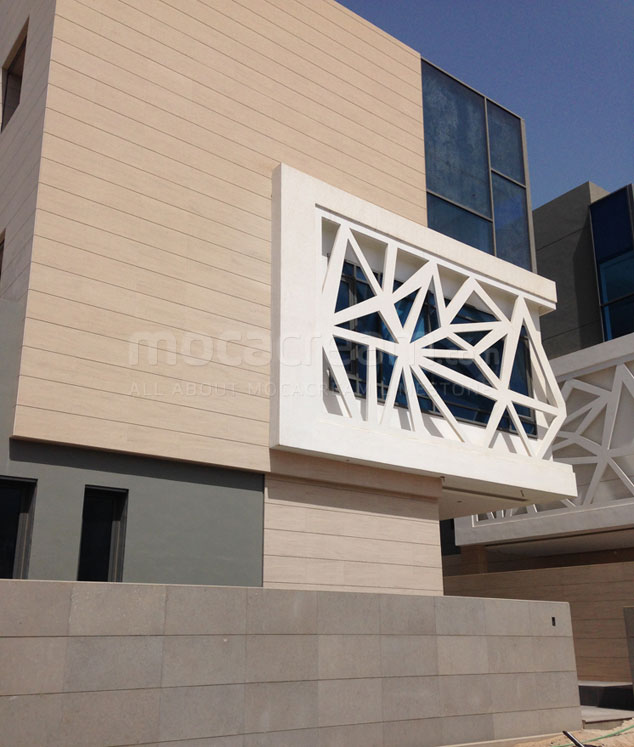 Moca Cream limestone cladding Kuwait