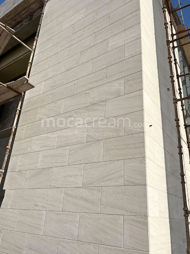 Moca Cream villa cladding in Abu Dhabi
