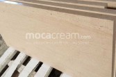 Moca Cream limestone cross-cut panels