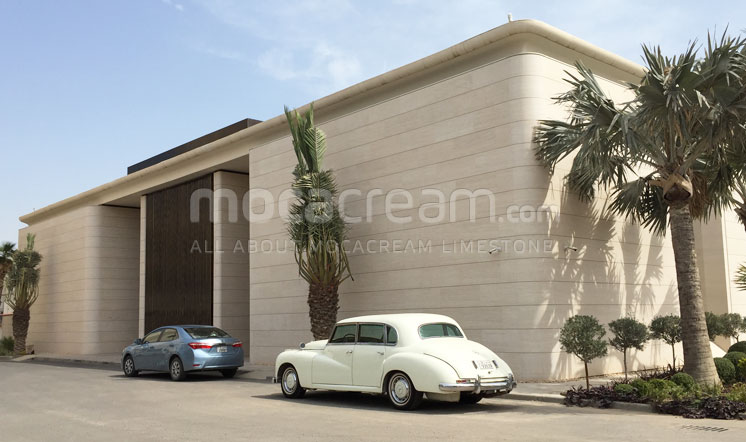 Moca Cream limestone - Community Center in Kuwait