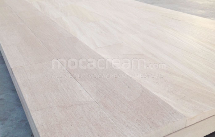 Moca Cream limestone wooden floor tiles