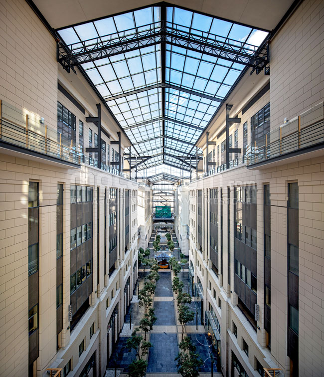 Moca Creme limestone cladding - Nedbank, South Africa