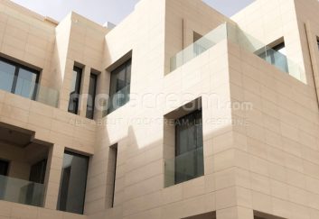 Moca Cream limestone villa in Nuzha, Kuwait