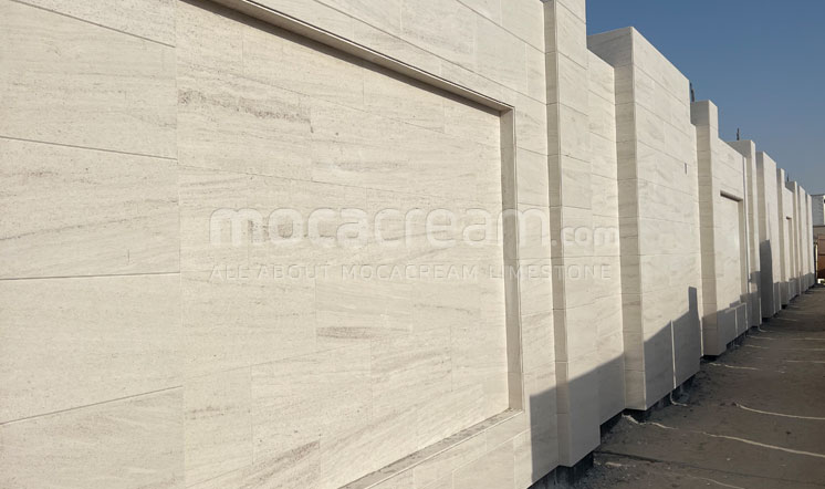 Moca Cream villa cladding in Abu Dhabi